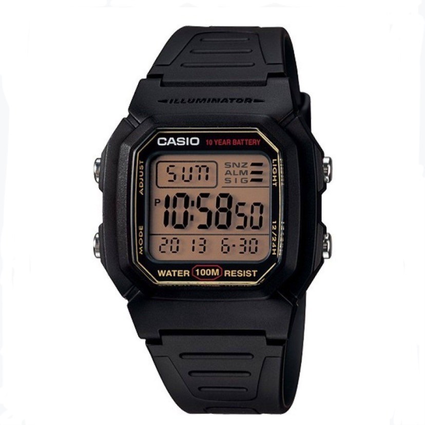 【CASIO 卡西歐】經典復古數位電子錶 W-800HG-9A 36.8mm 現代鐘錶