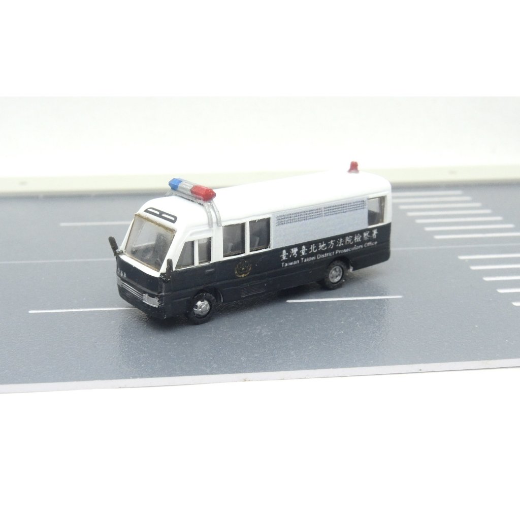 N規火車模型 1/150 HINO Coaster 地檢署警備車 素模