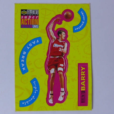 ~Brent Barry~NBA球星/布倫特·貝瑞 1996年UD CHOICE.NBA貼紙特殊卡