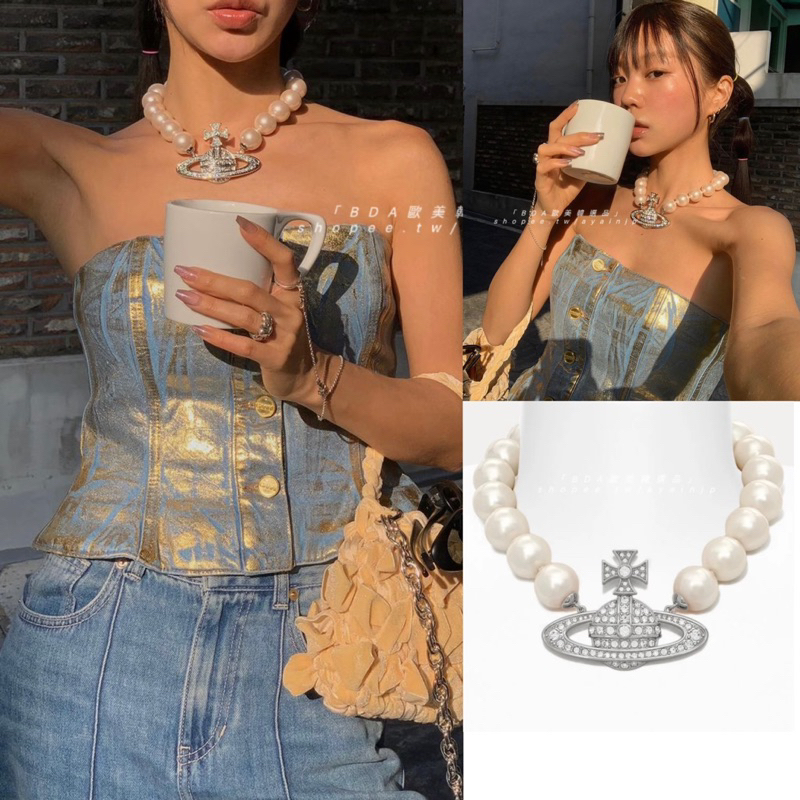 《BDA選品》代購英國Vivienne Westwood大顆珍珠項鍊