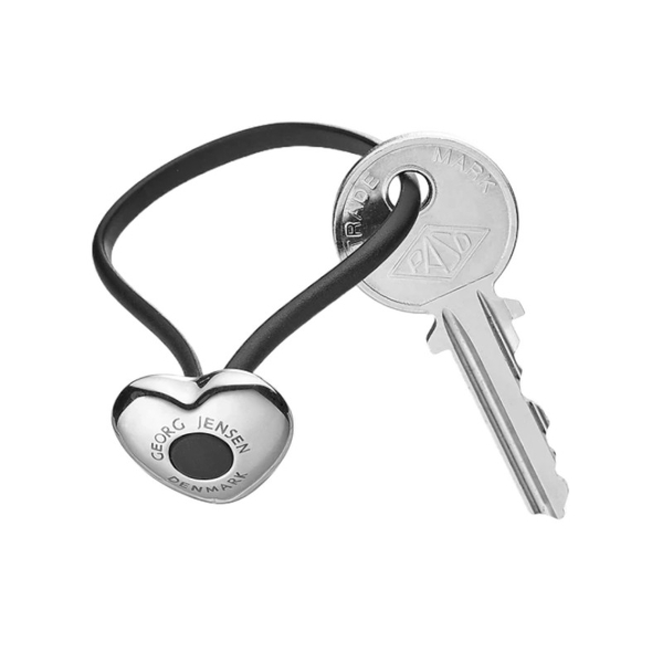 *【Georg Jensen 喬治傑生】鑰匙圈 keyring-愛心(10019516) 墊腳石購物網