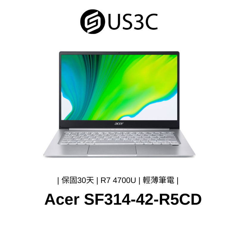 Acer Swift3 14吋 FHD R7 4700U 8G 512GSSD 輕薄筆電 商務筆電 銀色 二手品