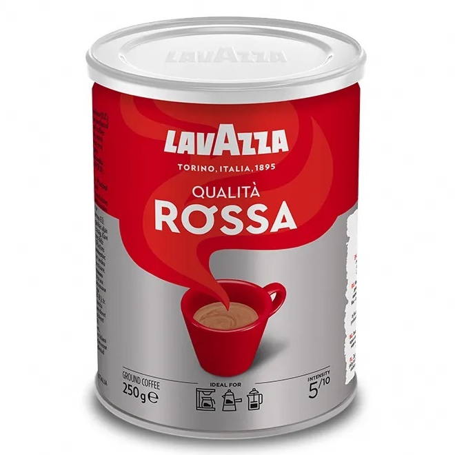 ▶LAVAZZA咖啡豆◀ 紅牌Rossa咖啡粉(250g/罐)