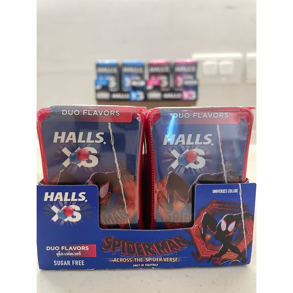 泰國🇹🇭HALLS XS 無糖喉糖 限量版本 蝙蝠俠 超人 蜘蛛人 經典薄荷 綜合莓果