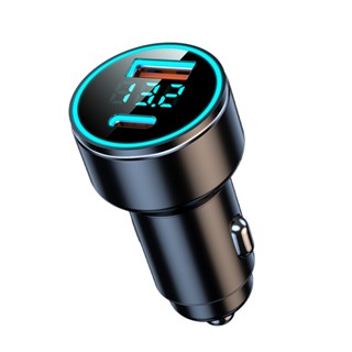 【YORI優裡】車充 點菸孔車充 20W+18W USB+Type-C 藍色氛圍燈 PD車充 汽車充電器