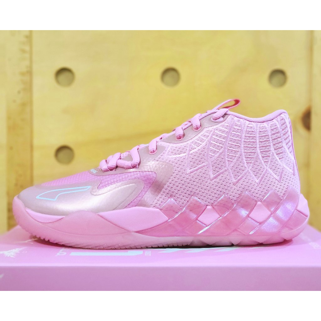 LaMelo Ball x PUMA MB.01 "Iridescent" 霓虹霧粉 籃球鞋 US8.5(26.5cm)