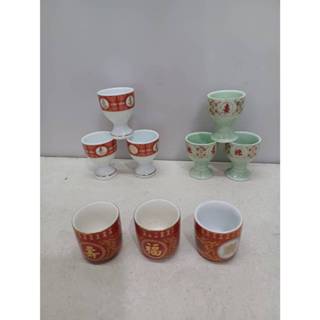 神明杯 貢杯 敬杯 福祿壽 敬神杯 高腳 平底供杯 陶瓷杯 小酒杯