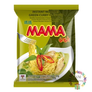 泰國 Mama Instant Noodles Thai Green Curry 綠咖哩湯麵 55g