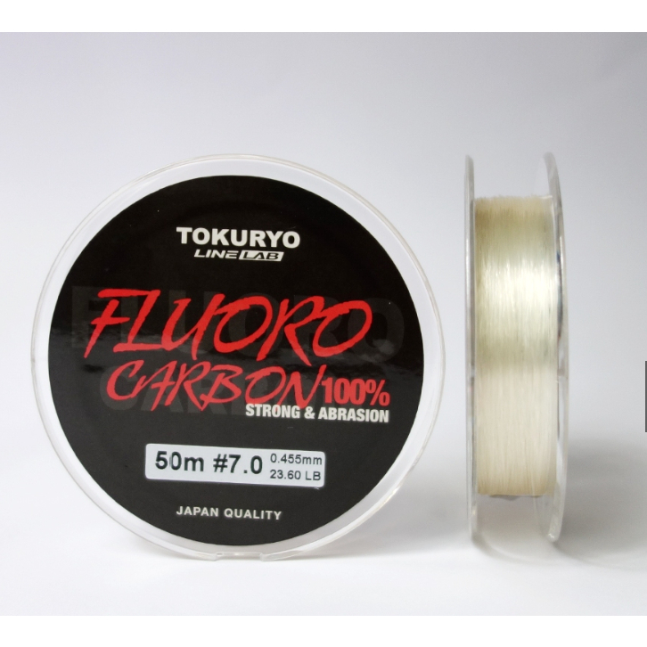 【新上釣具】TOKURYO 碳纖線 FLUORO CARBON 100% 50m 卡夢線 子線 前導線 釣魚線 路亞