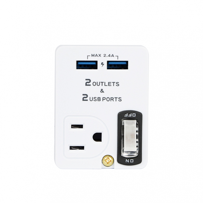 KINYO 雙USB+2插節能分接插座 USB充電器 插座 (公司貨)【和泰美妝】