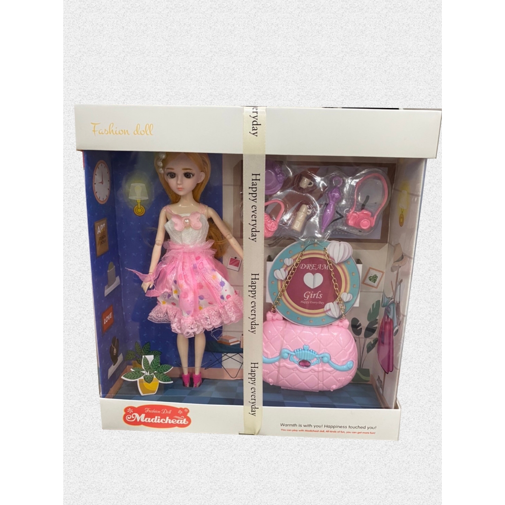 ღTammy泰咪ღ 台灣全新現貨 娃娃蛋糕禮盒 芭比換裝 四面蛋糕套裝 梳妝台 夢幻手提包芭比 三歲以上