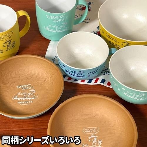 【你好貓】日本製 Snoopy 木紋 露營 餐盤 湯碗｜兒童餐盤