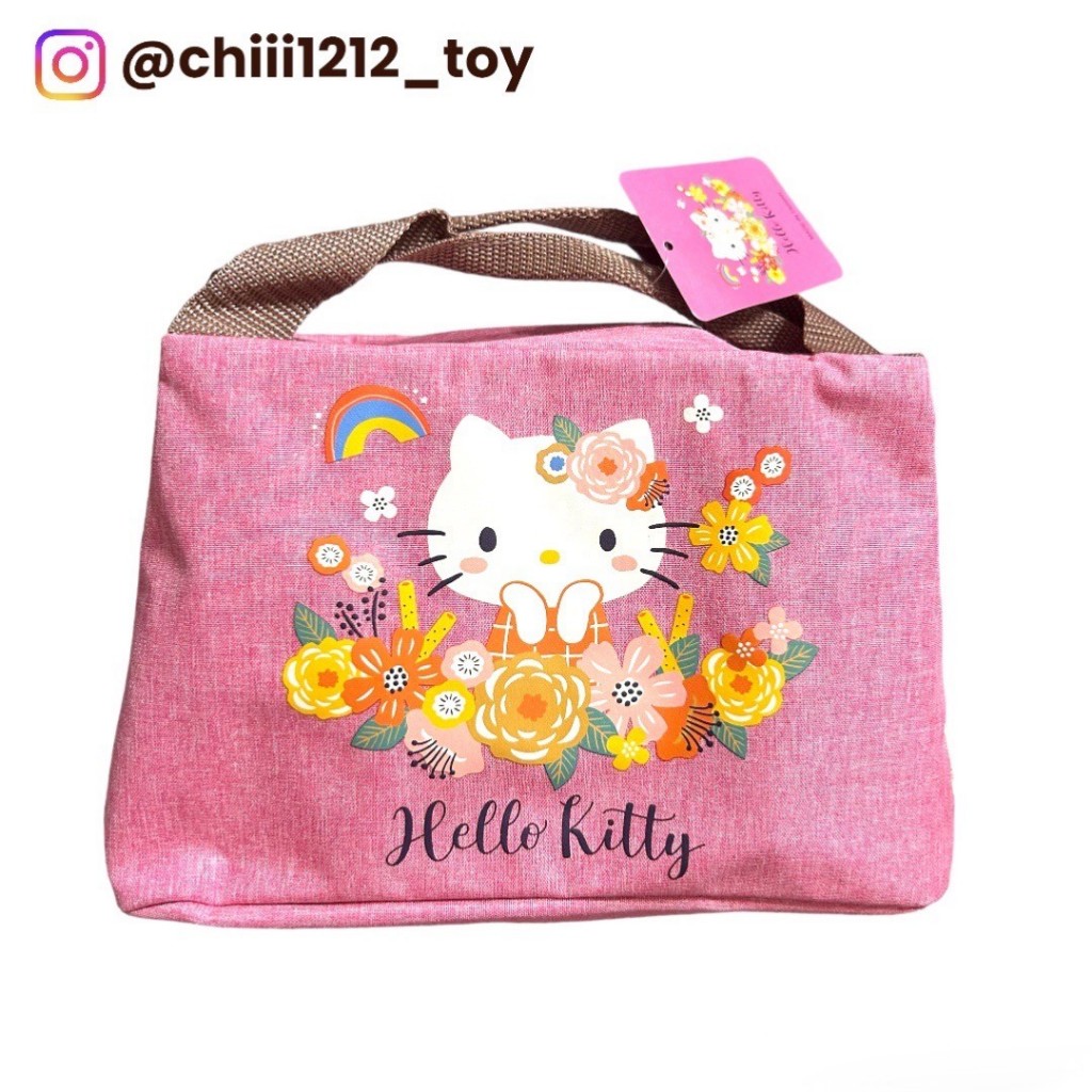【三麗鷗Hello Kitty】蛋捲袋 提袋 手提袋 環保袋 便當袋 便當提袋 餐袋 手提餐袋