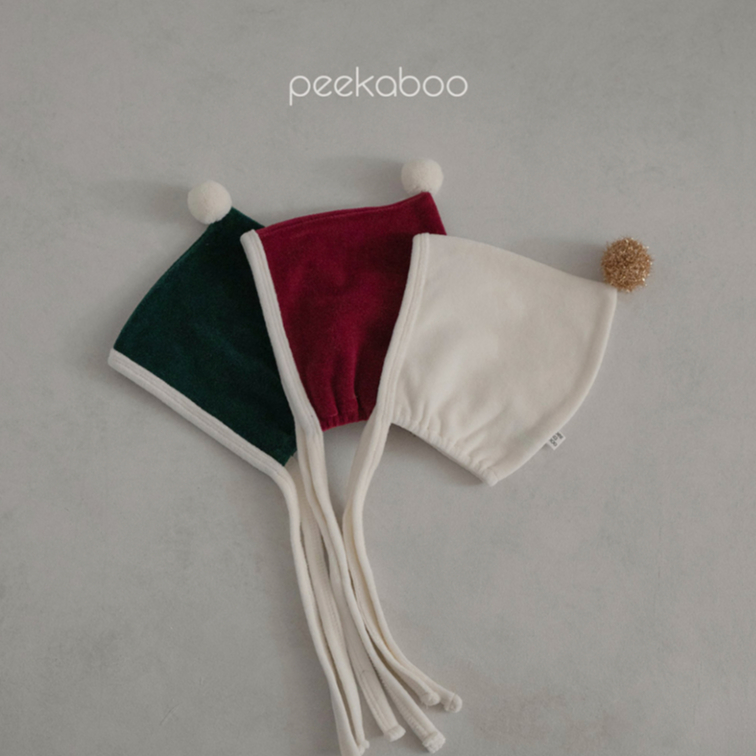Peekaboo 雪球精靈寶寶帽《現+預》｜新生兒帽子 嬰兒帽子 寶寶帽子 兒童帽子 聖誕節帽子 嬰兒衣服 韓國童裝