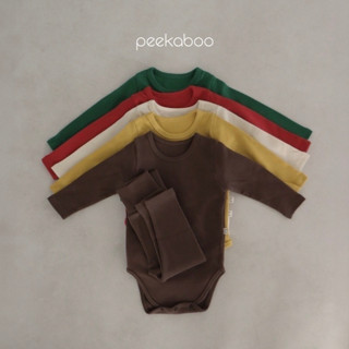 Peekaboo (厚)冬季無印寶寶套裝【現貨+預購】寶寶包屁衣 寶寶衣服 嬰兒衣服 小孩衣服 兒童睡衣 韓國童裝