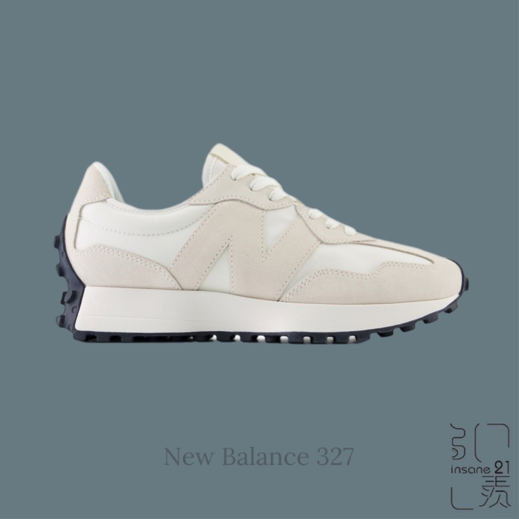 NEW BALANCE 327 杏仁 米白 麂皮 女 休閒鞋 女鞋 WS327MF 【Insane-21】