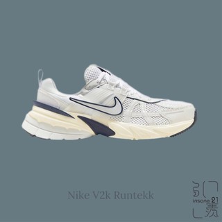 NIKE V2K RUN RUNTEKK 白銀 深藍 奶油底 女鞋 Y2K FD0736-102【Insane-21】