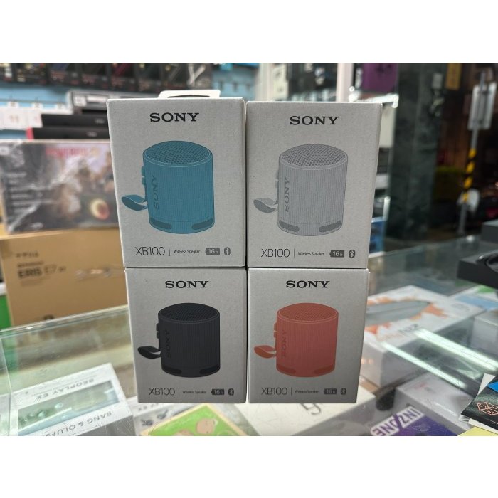 禾豐音響 Sony 藍牙喇叭 SRS-XB100｜加送收納袋 索尼 多色 5.3 IPX67 公司貨 保固一年