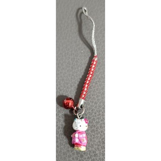 • 瑕疵出清 絕版 限定 日本 京都 三麗鷗 Hello Kitty 舞姬 造型 公仔 鈴鐺 吊飾