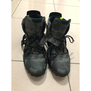 Ecco gore-tex 登山 軍靴 鈦灰色/黑色 歐碼43