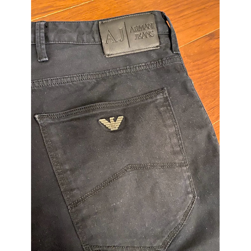 ARMANI JEANS 男裝 黑色直筒牛仔褲 size 33