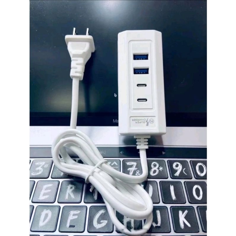 🍭PD+USB充電插座📌現貨白色