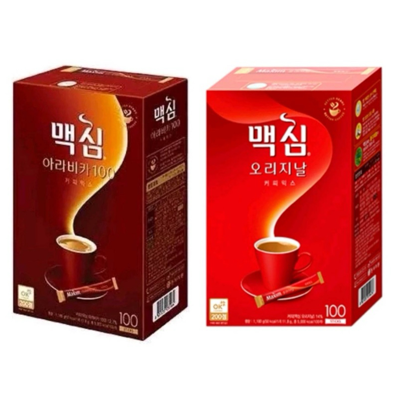 🌈彩虹屋❤️韓國 MAXIM 阿拉比三合一咖啡 原味咖啡 100T 1180g