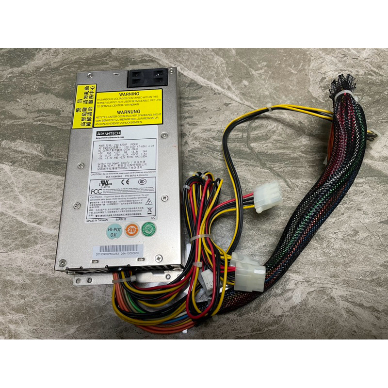 二手良品 新巨 P1U-6200P PSU 電源供應器 研華 防火牆 工控機 工業電腦 ATM 伺服器 P1U6200P