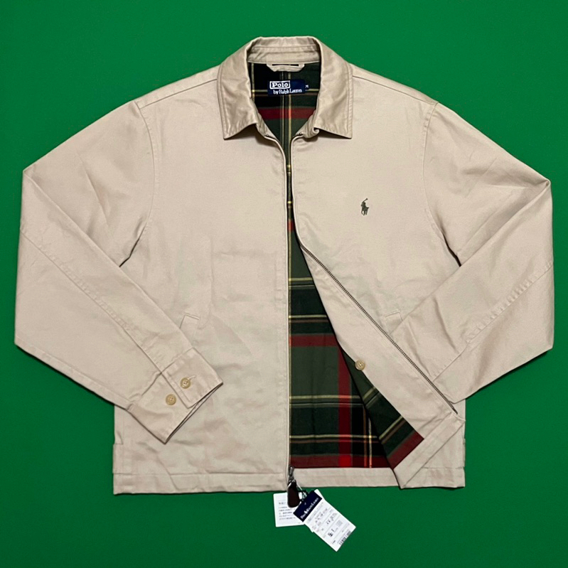 《變色龍》全新 Polo Ralph Lauren 卡其色斜紋棉翻領夾克