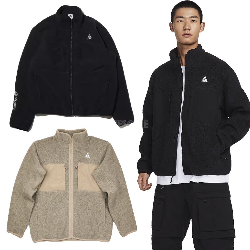 [7折代購] NIKE ACG ARCTIC WOLF 保暖 寬鬆 毛絨絨 立領 長袖外套 男 FN0373-010