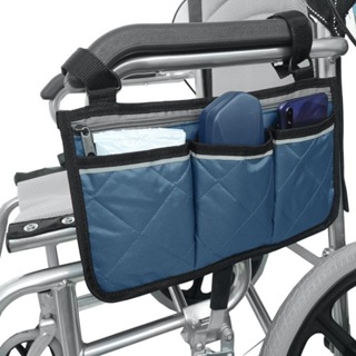 輪椅掛袋 側邊收納袋 輪椅扶手包 多口袋收納包 帶反光條儲物