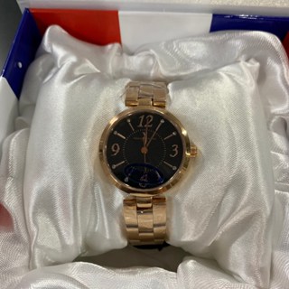 (3色可選)(Little bee小蜜蜂精品) Valentino 範倫鐵諾 小錶徑玫瑰金殼鋼錶27mm 藍寶石玻璃