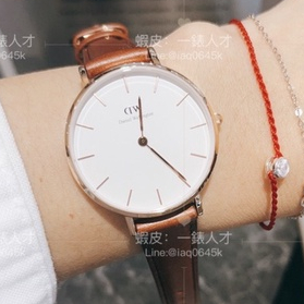 【Daniel Wellington】Classic 36MM棕色真皮皮革錶 DW00100035 DW手錶