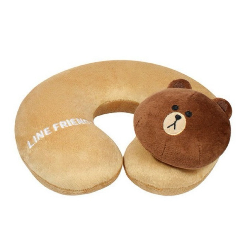 Line friends 熊大U型枕