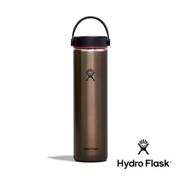 【Hydro Flask】寬口輕量真空保溫鋼瓶24oz『曜石黑』HLW24LW 戶外 露營 登山 健行 休閒 輕量 保溫