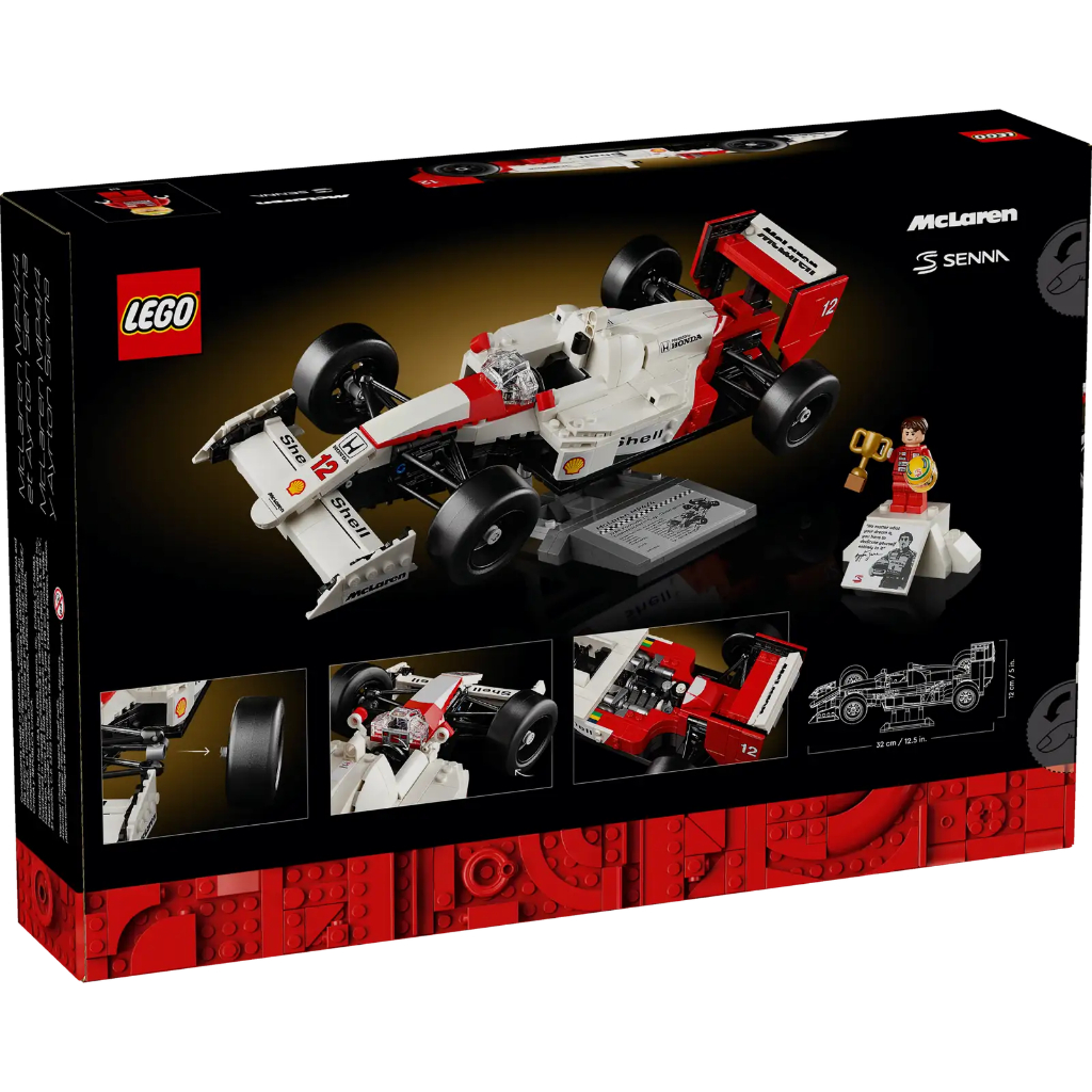 【Meta Toy】LEGO樂高 ICONS系列 10330 麥拉倫 MP4/4 ＆ 艾爾頓·冼拿 F1 方程式賽車