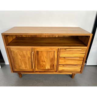 ~宏品全新二手傢俱電器 HM222AJE*全新柚木4.2尺餐櫃*床底 床架 床邊櫃 沙發組 茶几 中古傢俱