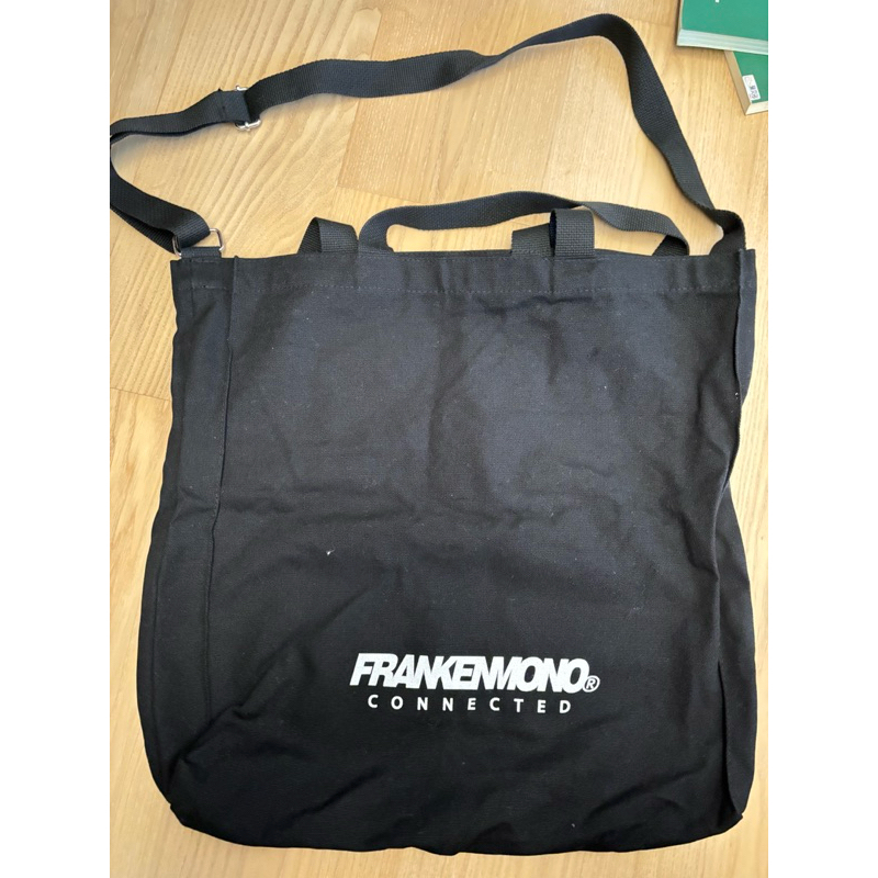 韓國 frankenmono FRNM 斜跨包 側背包 可伸縮背帶 帆布包 帆布袋 束口袋