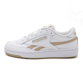 Reebok Club C 白奶茶 皮革 復古 休閒 小白鞋 男女款 B4891【新竹皇家100074231】