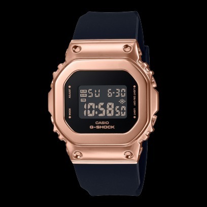 []錶子$行頭[] CASIO G-SHOCK 經典5600系列 簡約優雅 金屬 -玫瑰金 (GM-S5600PG-1)