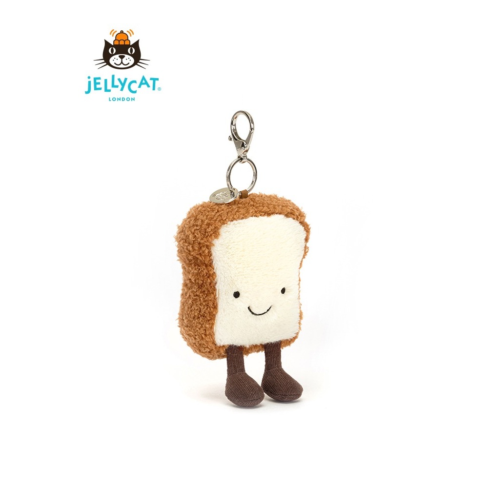 台灣出貨 英國Jellycat 花生吐司 麵包 包包吊飾 鑰匙圈 毛絨玩具 娃娃公仔