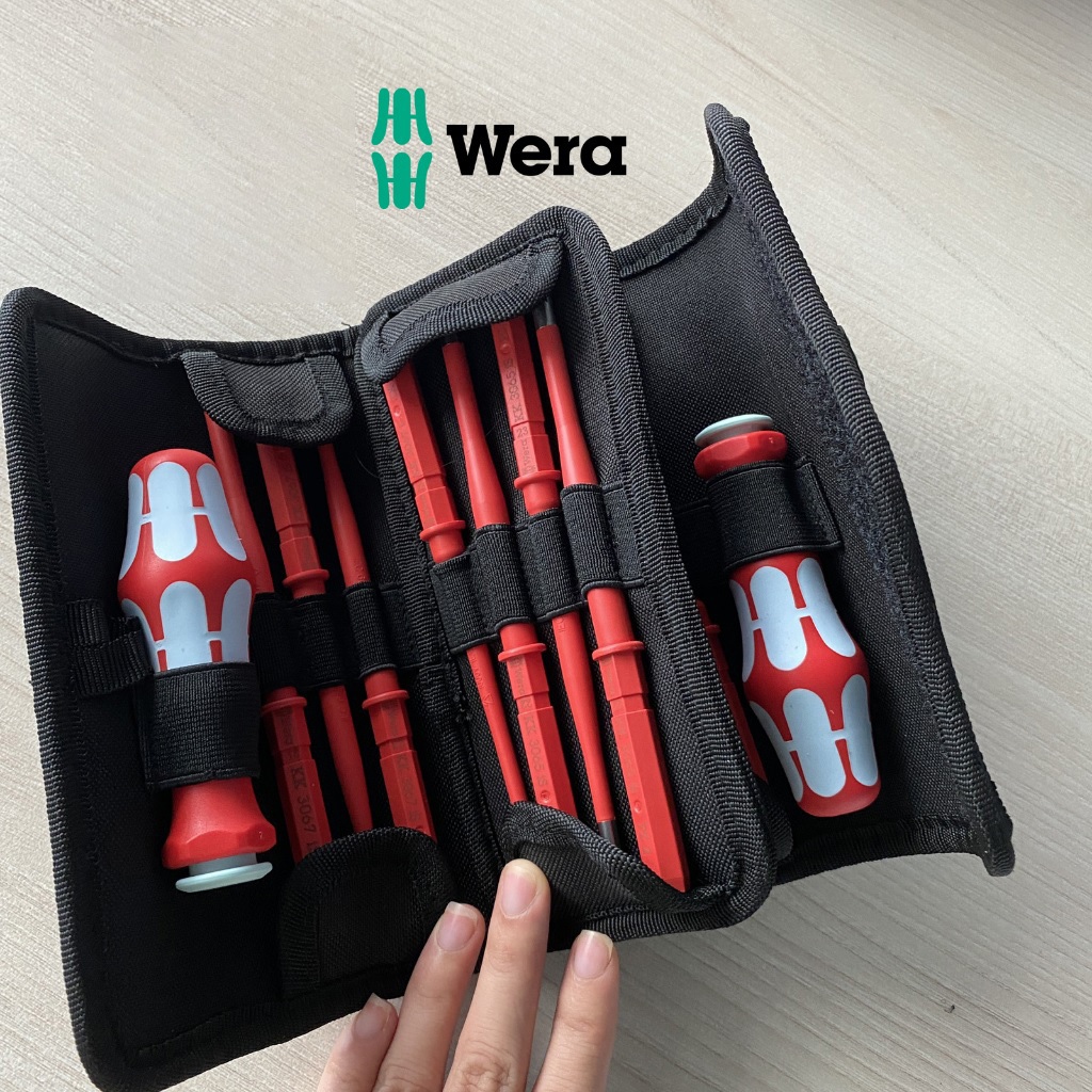 瘋狂買 Wera 維拉 KK-VDE/17ST VDE絕緣不銹鋼17件組+帆布袋 不鏽鋼起子頭 可耐1000V電壓 特價