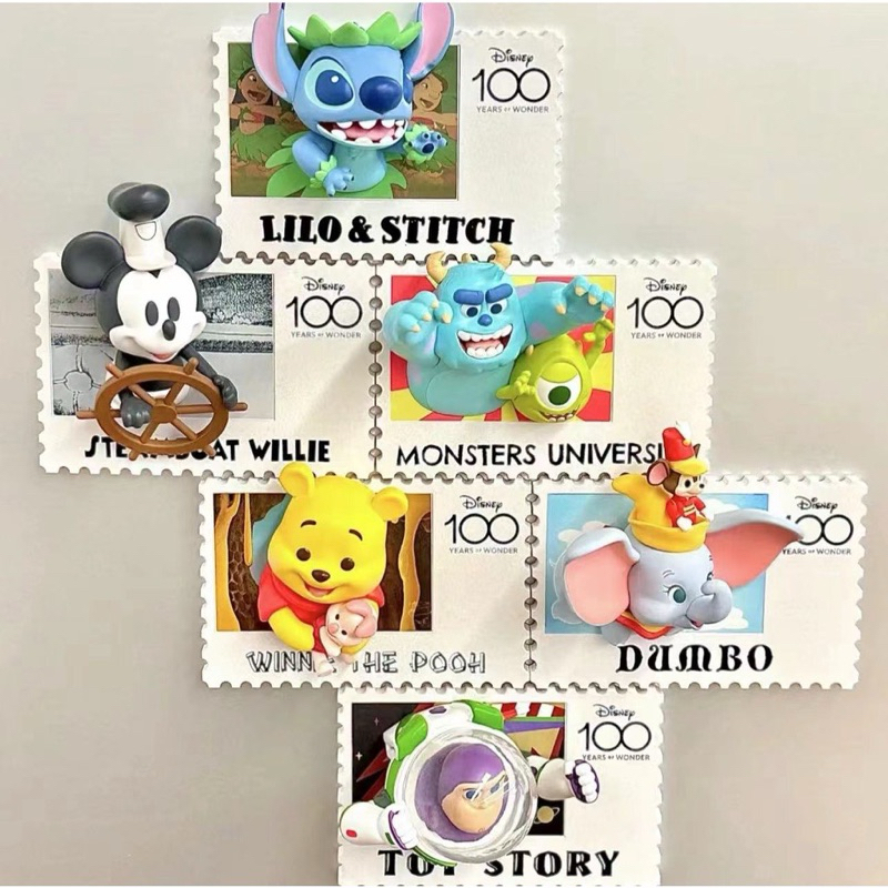 「BUY起來！」MINISO 名創優品 迪士尼100週年復古郵票系列 擺飾 盒玩 盲盒