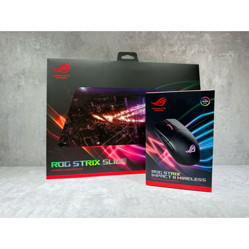 *二手商品* ASUS 華碩 ROG STRIX IMPACT II WIRELESS 無線滑鼠 電競滑鼠 送滑鼠墊