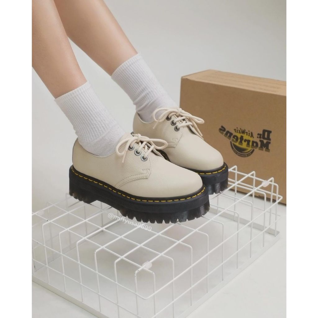 *米菲美國* Dr. Martens Quad II Parchment Pisa 1461 三孔 厚底