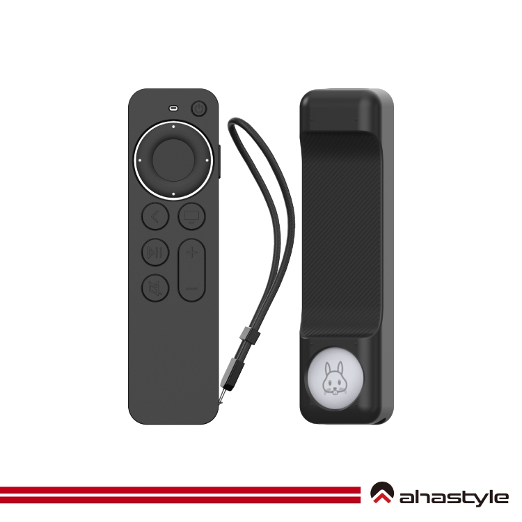 AHAStyle Apple TV遙控器2代 防刮防摔 可安裝AirTag 矽膠保護套 簡約款 Siri Remote