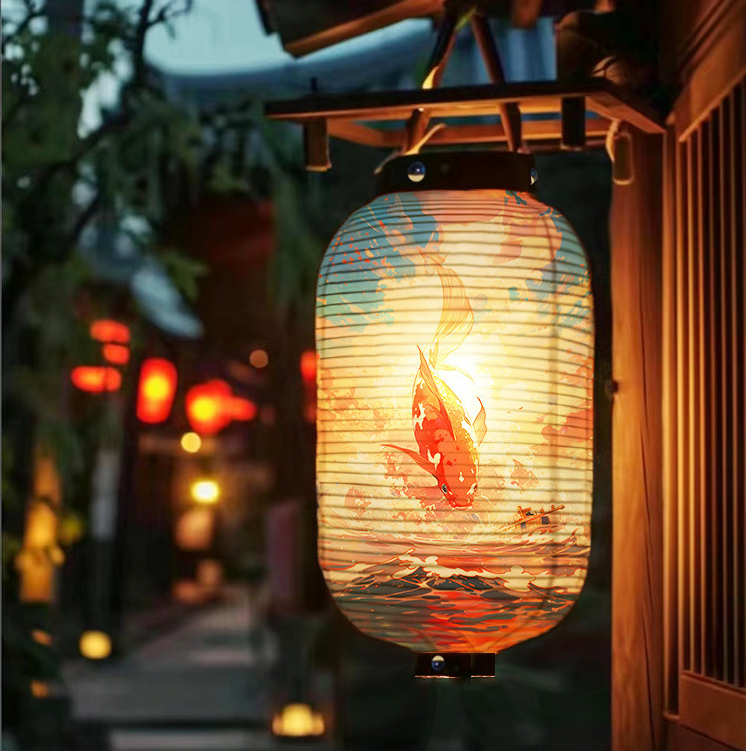 🎉匠人廣告🎉燈籠 紙燈籠 定製圖案 日式燈籠 料理店和風酒吧刺青紙燈籠 戶外防水餐廳廣告裝飾