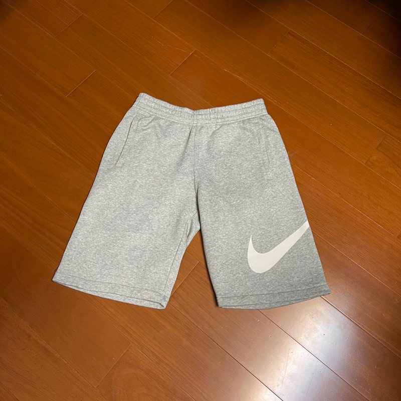 （Size S) Nike 大Logo刷毛短棉褲 （H)