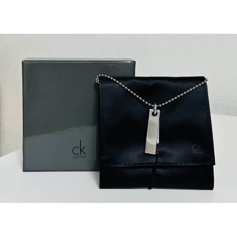 二手 專櫃 Calvin Klein CK 男款 中性 不鏽鋼 項鍊