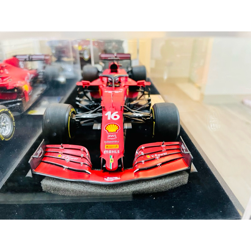 Looksmart Ferrari SF21 英國站 1/18 Leclerc 免運費